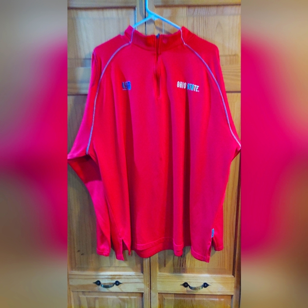 Nike Ohio State Basketball LeBron James Authentic Quarter-Zip Pullover Men's XXL